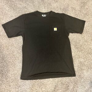 Carhartt Pocket T-shirt Size M Black Short Sleeve Loose Fit - Pre-owned